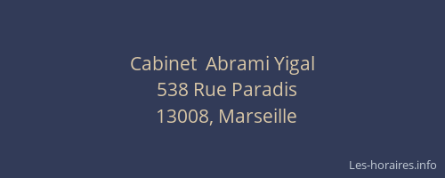 Cabinet  Abrami Yigal