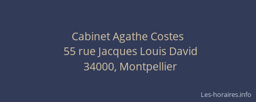 Cabinet Agathe Costes