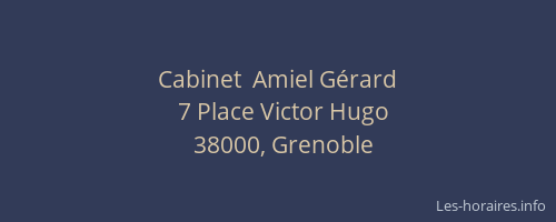 Cabinet  Amiel Gérard