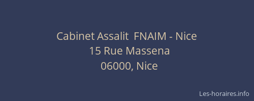 Cabinet Assalit  FNAIM - Nice