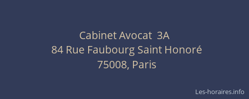 Cabinet Avocat  3A