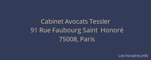 Cabinet Avocats Tessler