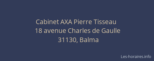 Cabinet AXA Pierre Tisseau 