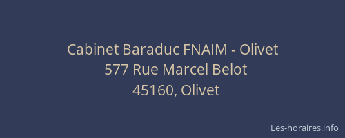 Cabinet Baraduc FNAIM - Olivet
