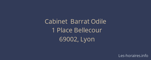 Cabinet  Barrat Odile