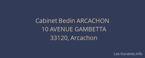 Cabinet Bedin ARCACHON