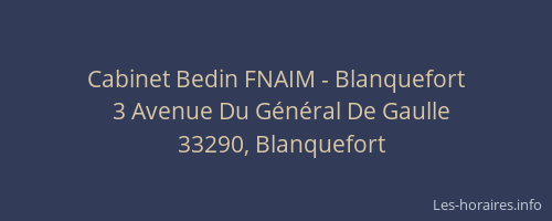 Cabinet Bedin FNAIM - Blanquefort