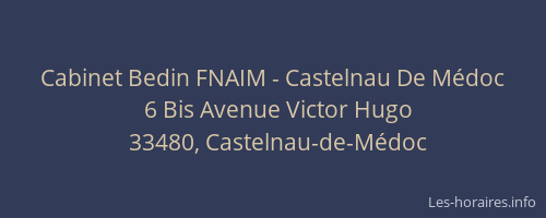 Cabinet Bedin FNAIM - Castelnau De Médoc