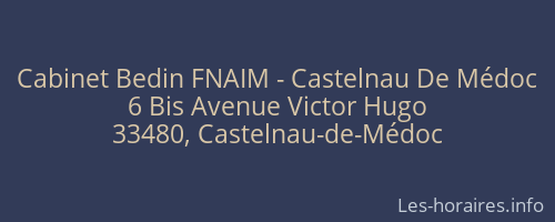 Cabinet Bedin FNAIM - Castelnau De Médoc