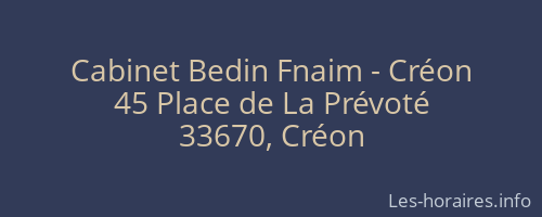 Cabinet Bedin Fnaim - Créon