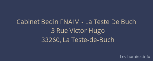 Cabinet Bedin FNAIM - La Teste De Buch