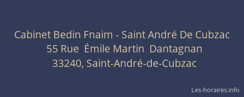 Cabinet Bedin Fnaim - Saint André De Cubzac