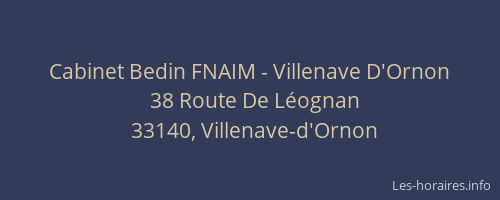 Cabinet Bedin FNAIM - Villenave D'Ornon