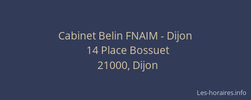 Cabinet Belin FNAIM - Dijon