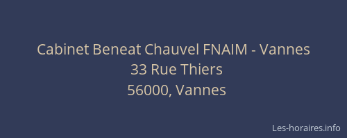 Cabinet Beneat Chauvel FNAIM - Vannes
