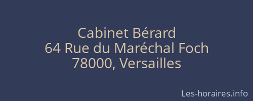 Cabinet Bérard
