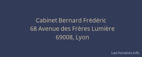 Cabinet Bernard Frédéric