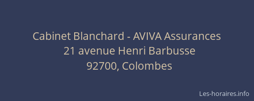 Cabinet Blanchard - AVIVA Assurances