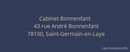 Cabinet Bonnenfant