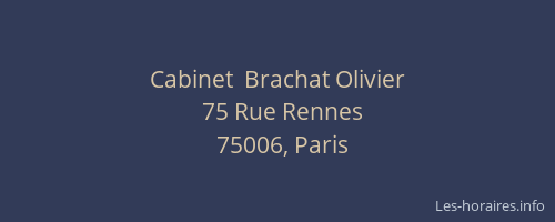 Cabinet  Brachat Olivier