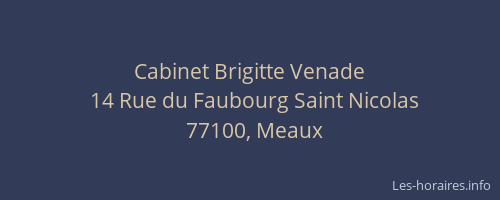 Cabinet Brigitte Venade