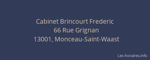 Cabinet Brincourt Frederic