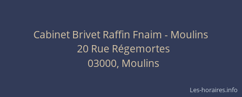 Cabinet Brivet Raffin Fnaim - Moulins