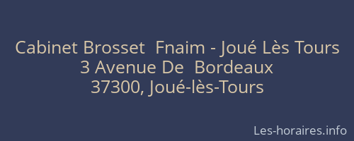 Cabinet Brosset  Fnaim - Joué Lès Tours