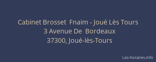 Cabinet Brosset  Fnaim - Joué Lès Tours