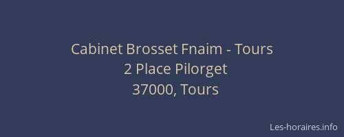 Cabinet Brosset Fnaim - Tours