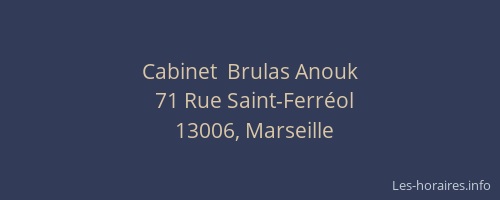 Cabinet  Brulas Anouk