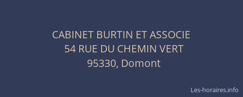 CABINET BURTIN ET ASSOCIE
