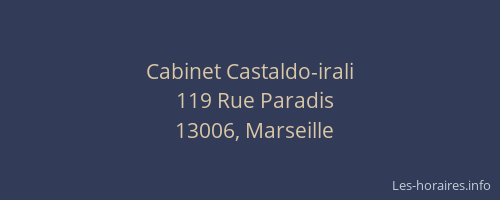Cabinet Castaldo-irali