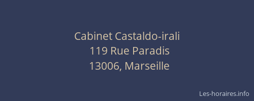Cabinet Castaldo-irali