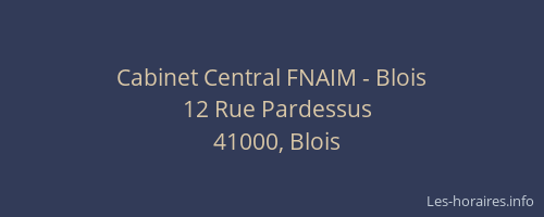 Cabinet Central FNAIM - Blois