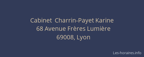 Cabinet  Charrin-Payet Karine