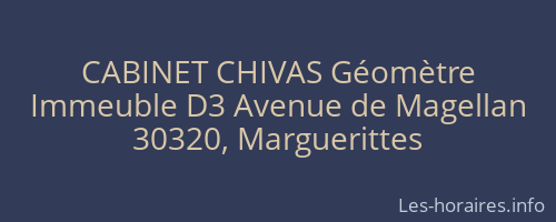 CABINET CHIVAS Géomètre