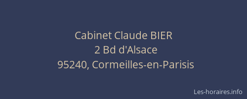 Cabinet Claude BIER