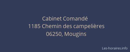 Cabinet Comandé