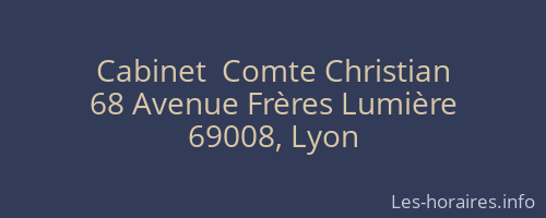 Cabinet  Comte Christian