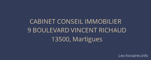 CABINET CONSEIL IMMOBILIER