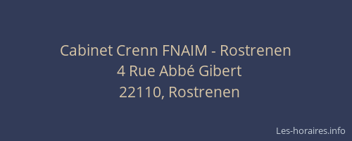 Cabinet Crenn FNAIM - Rostrenen