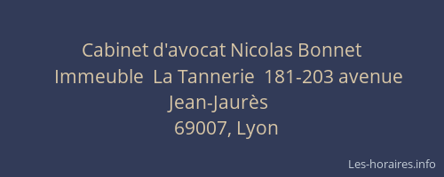 Cabinet d'avocat Nicolas Bonnet