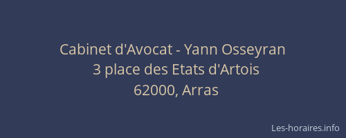 Cabinet d'Avocat - Yann Osseyran