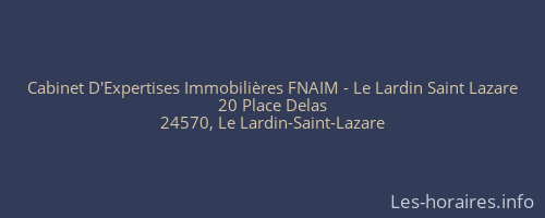 Cabinet D'Expertises Immobilières FNAIM - Le Lardin Saint Lazare