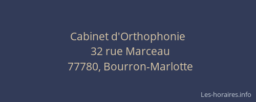 Cabinet d'Orthophonie