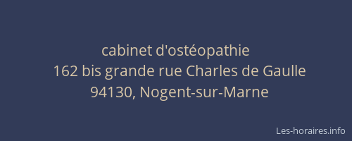 cabinet d'ost&eacute;opathie