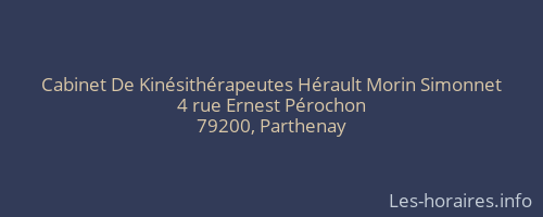 Cabinet De Kinésithérapeutes Hérault Morin Simonnet