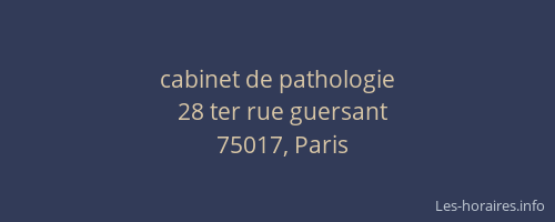 cabinet de pathologie