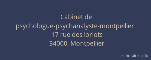 Cabinet de psychologue-psychanalyste-montpellier